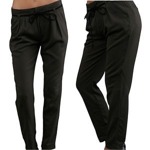 NWOT JOE’S JEANS rare The Pant tapered rope-belt black pants size 26 new